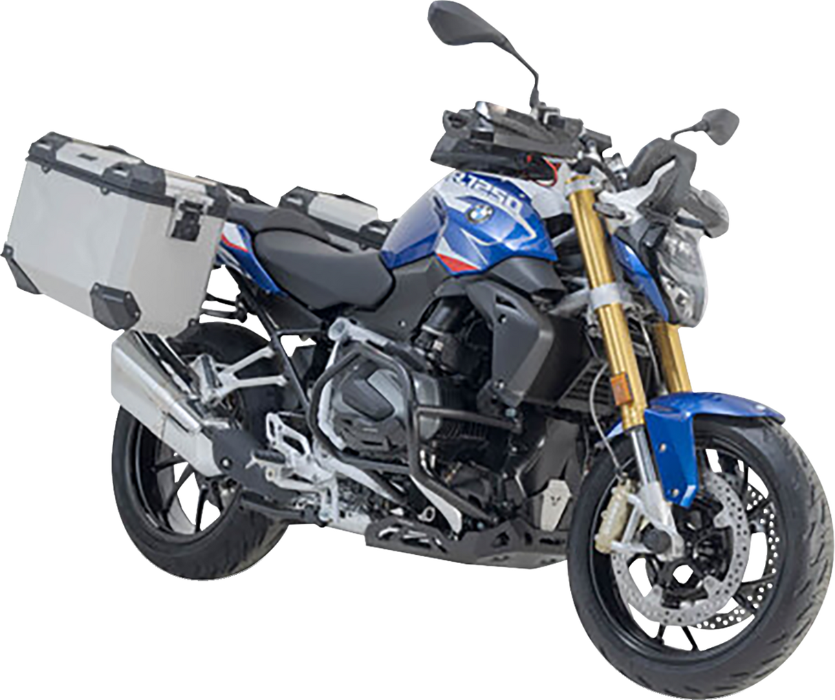 TRAX ADV Aluminum Case System - Silver - BMW R 1200/1250 R \'14-\'24 2014 - 2024