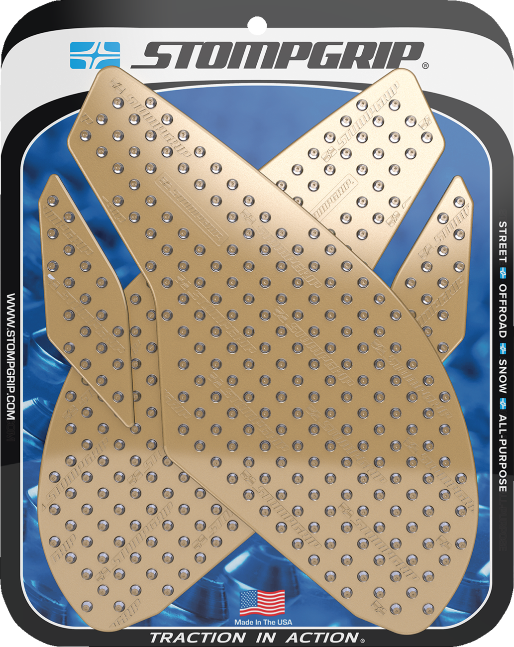 Traction Pad Tank Grips - Volcano - Clear - Street Triple R 2013 - 2024