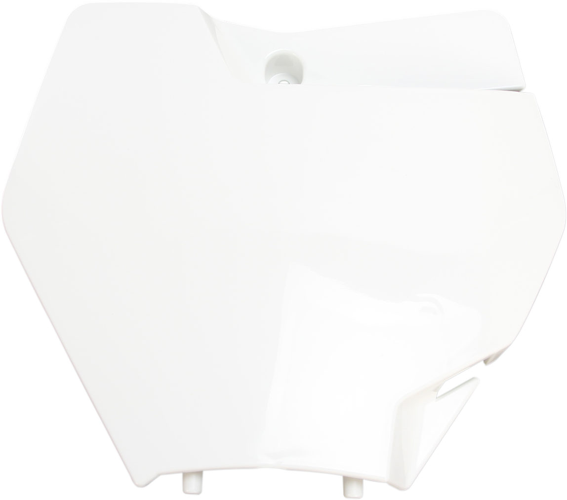 Front Number Plate - White 2016 - 2018