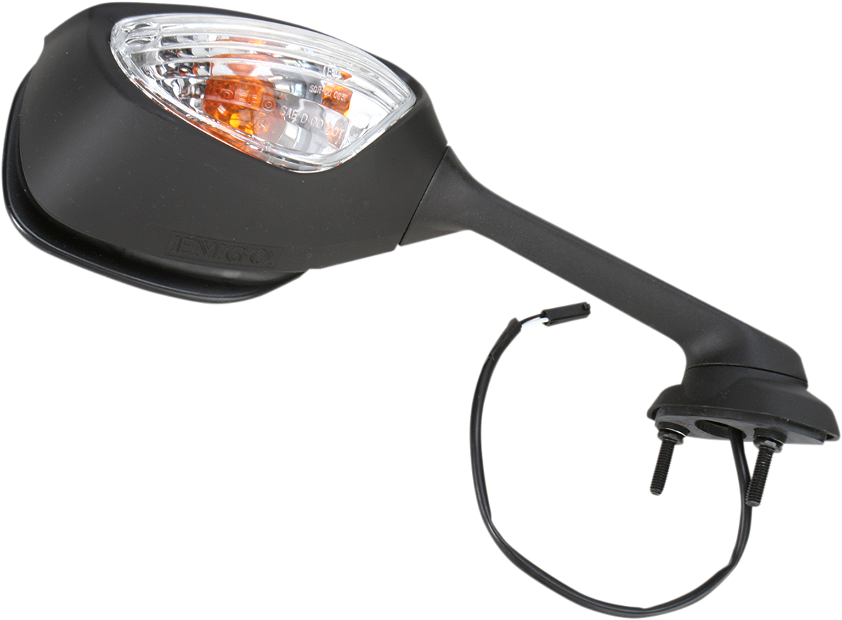 Mirror - Side View w/Integrated Turn Signals - Oval - Black - Right 2009 - 2011