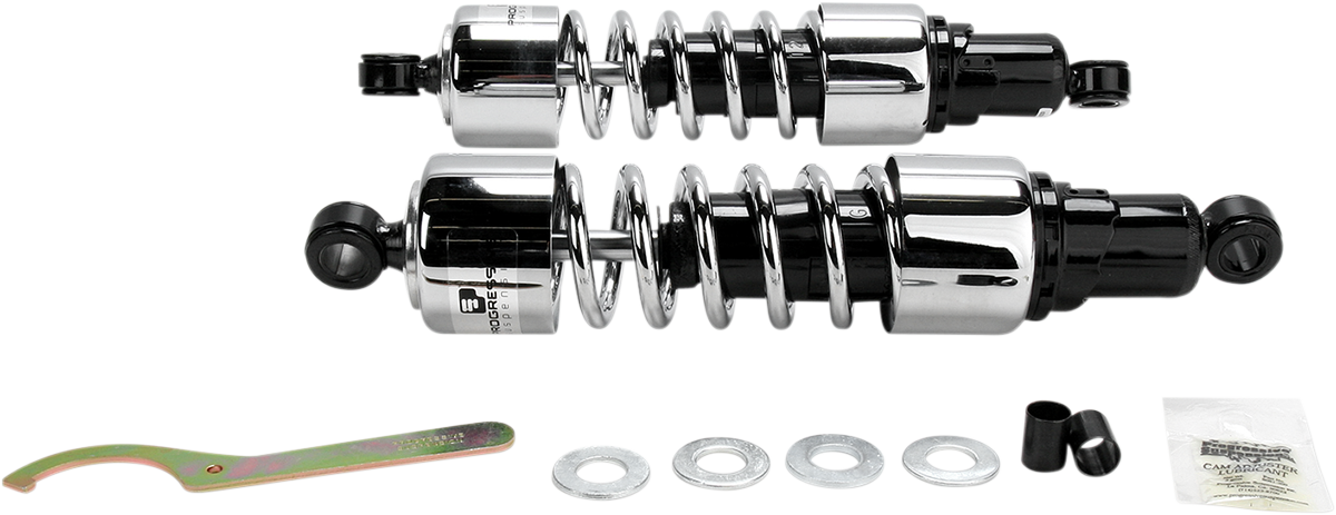 Shocks - 412 Cruiser Series - Chrome - 13.5\" - Heavy Duty 1988 - 2000