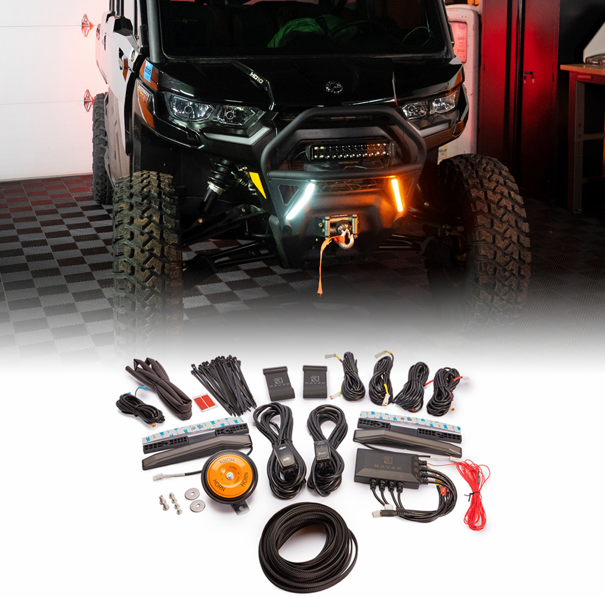 Turn Signal Kit - Amber - White Running Lights - Defender 2020 - 2025