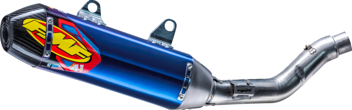 Factory 4.1 RCT Slip-On Muffler with Carbon Cap - Anodized Titanium - KX 250 2025 - 2025