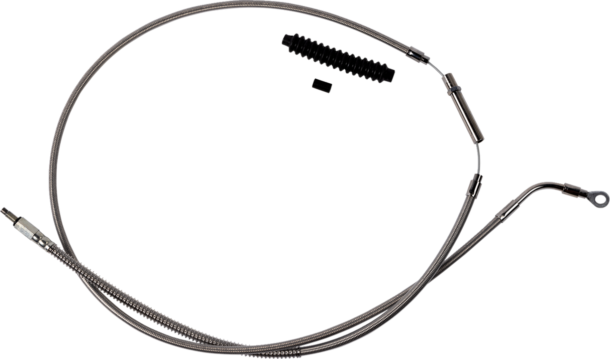 High-Efficiency Stainless Steel Clutch Cable for Harley-Davidson - +8\" - \'21-\'24 FLH 2021 - 2024