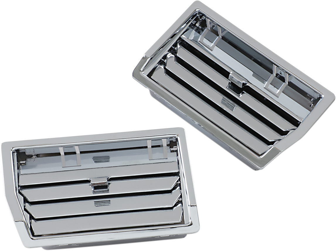 Lower Fairing Fresh Air Vents - Chrome 1988 - 2000
