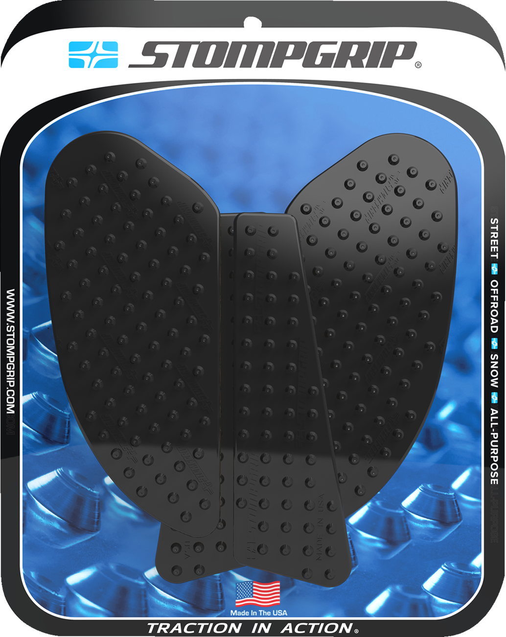 Traction Pad Tank Grips - Volcano - Black - Z H2 2021 - 2023