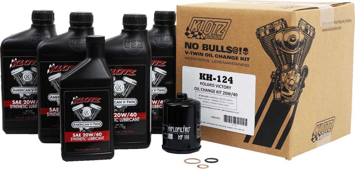 Oil Change Kit - Victory - 20W/40 2006 - 2015