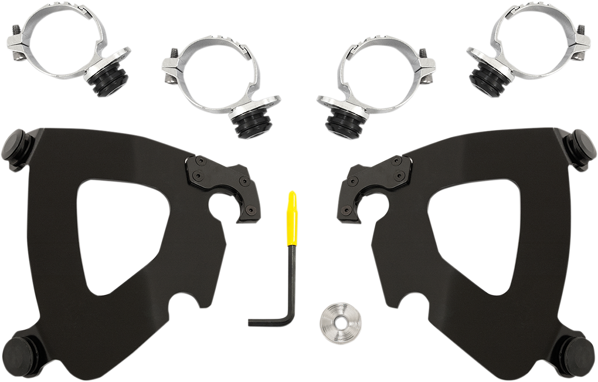 Gauntlet Mounting Kit - Black - FXDL \'14-\'17 2014 - 2017