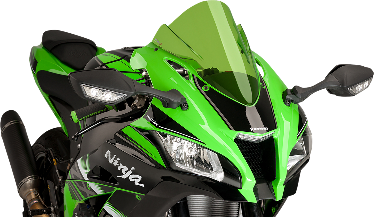 Race Windscreen - 14-1/4\" - Green - Kawasaki 2016 - 2020