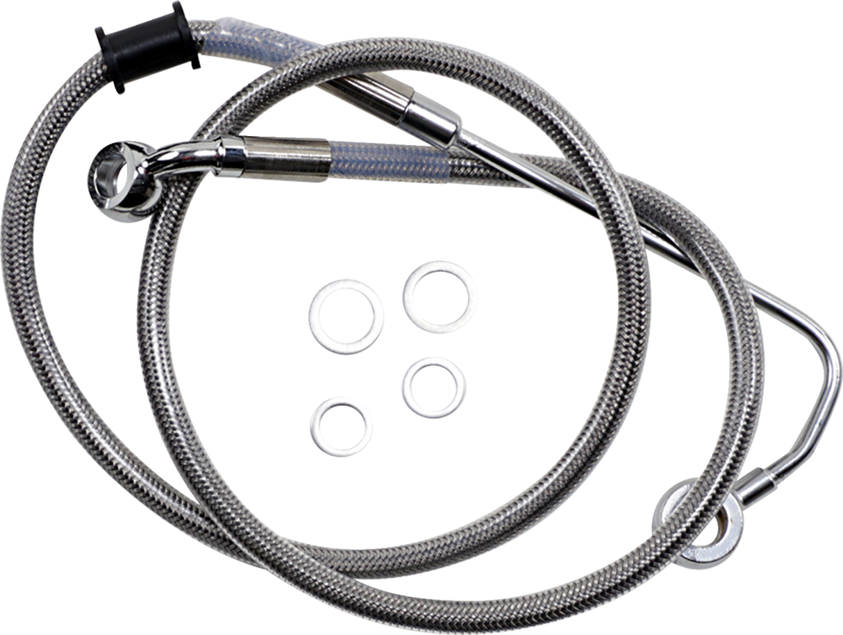 Brake Line - +6\" - Stainless Steel - \'15-\'17 Softail 2015 - 2017