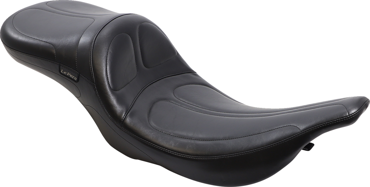 Maverick Daddy Long Legs Seat - Black - Stitched - FLT/FLHT \'97-\'01 1997 - 2001