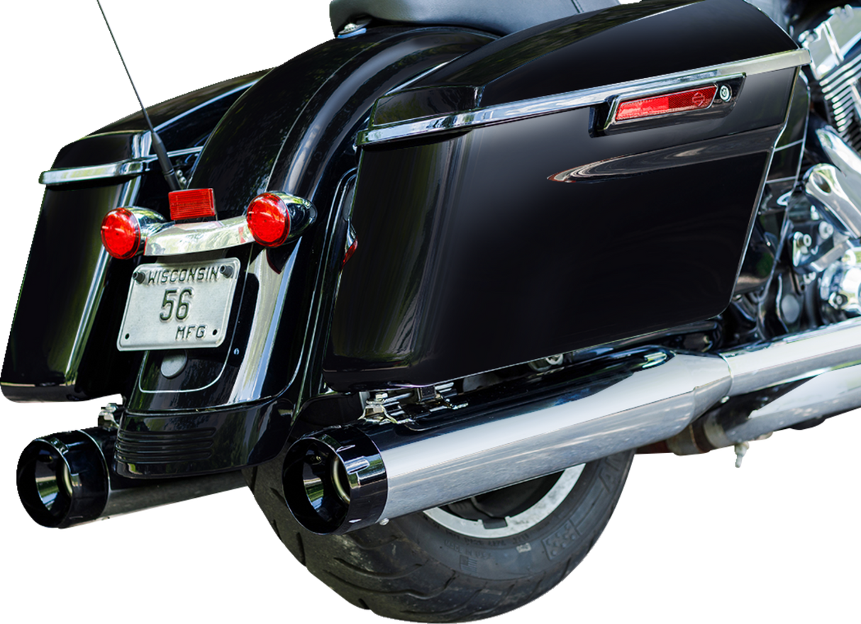 4-1/2\" MK45 Performance Mufflers - Chrome with Black Thruster 1998 - 2002