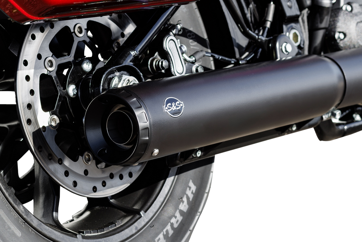 Grand National Slip-On Muffler - 50 State - 4\" Black - M8 Softail 2025 - 2025
