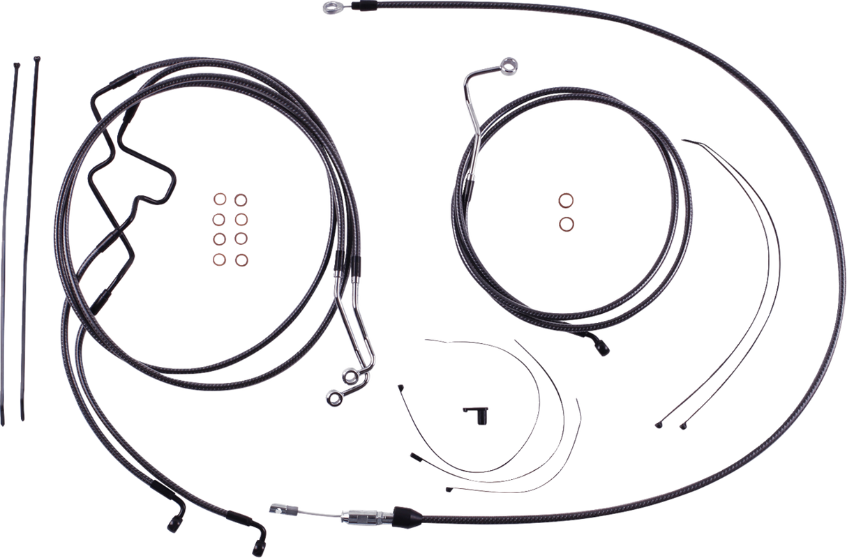 KARBONFIBR Designer Handlebar Installation Kit - 6\" - \'21-\'23 FLTR 2021 - 2023