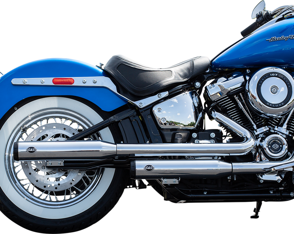 Grand National Race Mufflers for Softail - Chrome 2018 - 2022