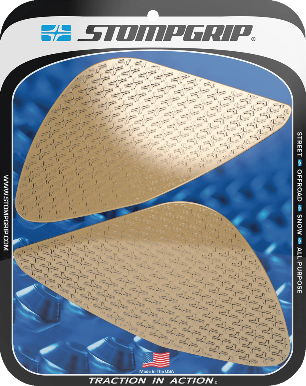 Traction Pad Tank Grips - Icon - Clear - Speed Triple 1200RR/RS 2021 - 2024