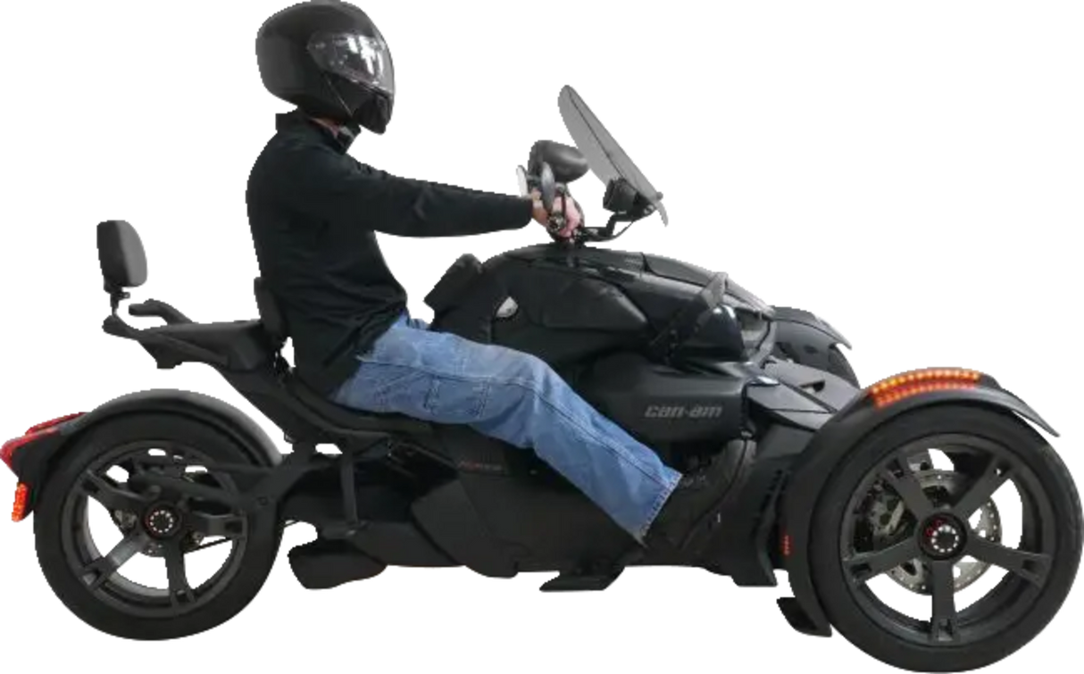 Adjustable Highway Peg - Satin Black with Contrast Cut - Can-Am 2019 - 2022