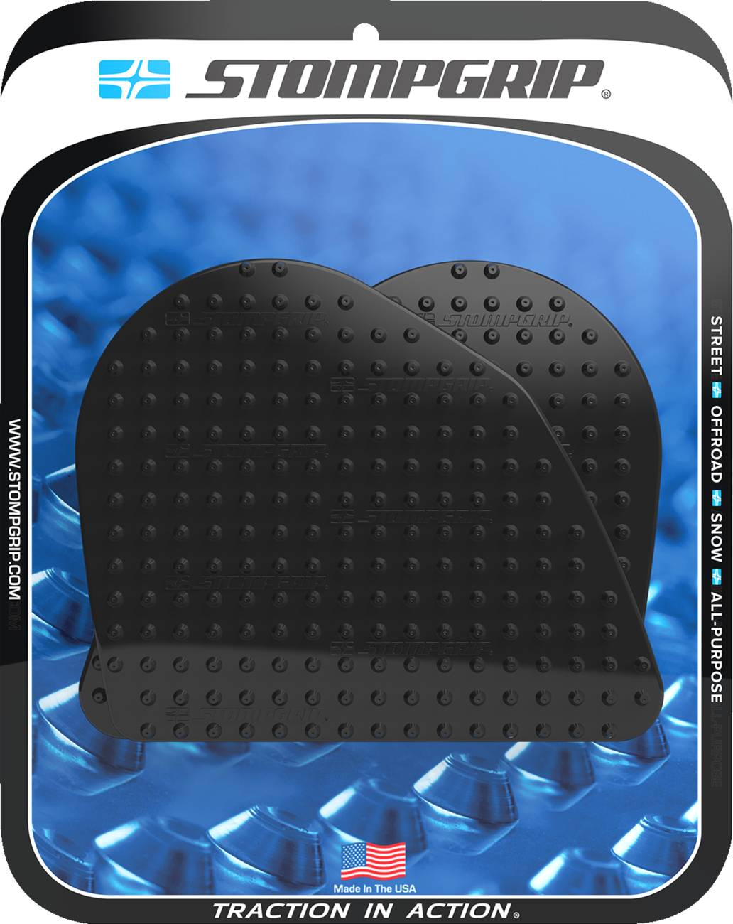 Traction Pad Tank Grips - Volcano - Black - DesertX 2022 - 2025