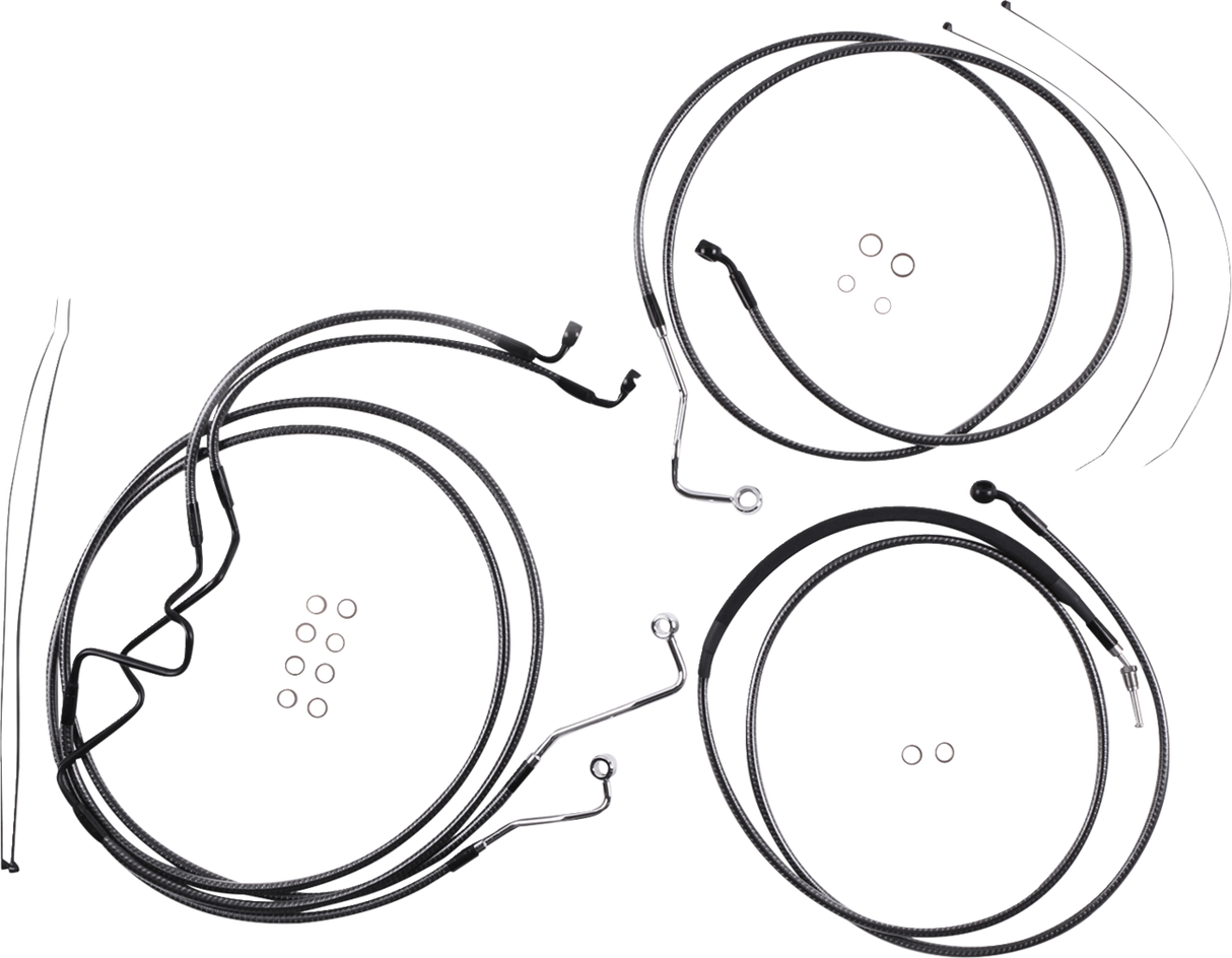 KARBONFIBR Designer Handlebar Installation Kit - 8\" - \'17-\'20 FLHR 2017 - 2020