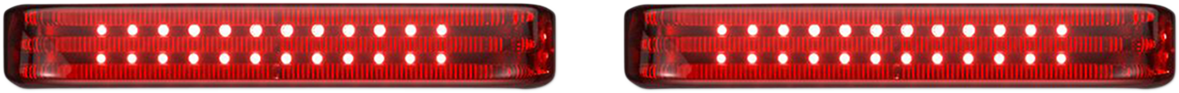 Saddlebag LED Lights - Sequential - Chrome/Red 2010 - 2013