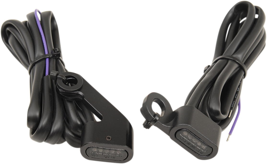 LED Handlebar Marker Lights - Black/Smoke 2009 - 2019