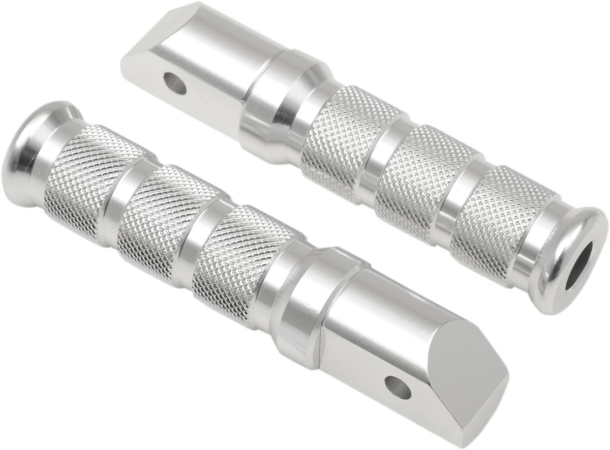 Rear Footpegs - Silver - Honda 1987 - 2005