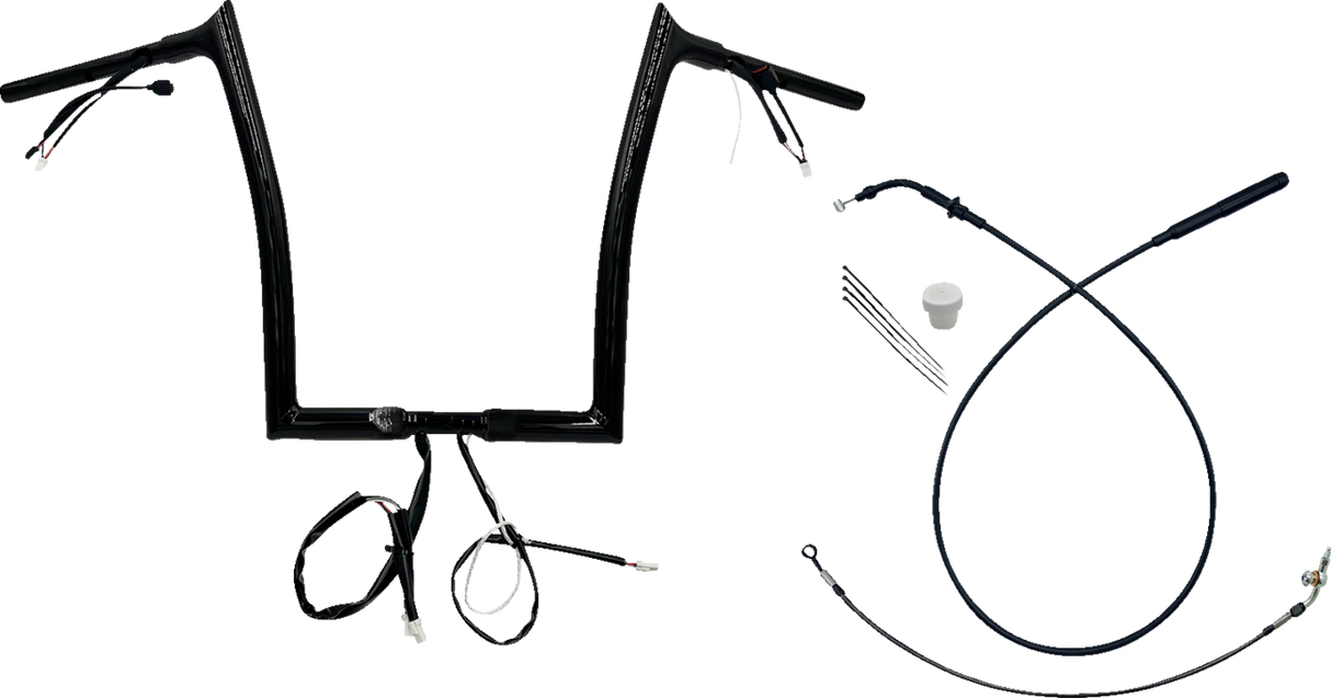 1-1/4\" EZ Install Pointed Top Handlebar - 14\" - Black 2023 - 2024