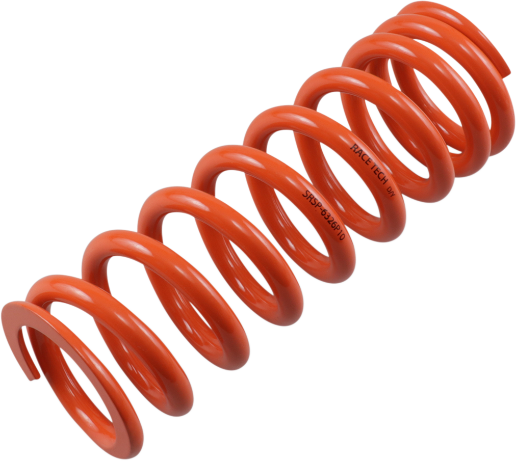 Progressively Wound Shock Spring - Orange - P10 - Spring Rate 375 lbs/in 1994 - 2015