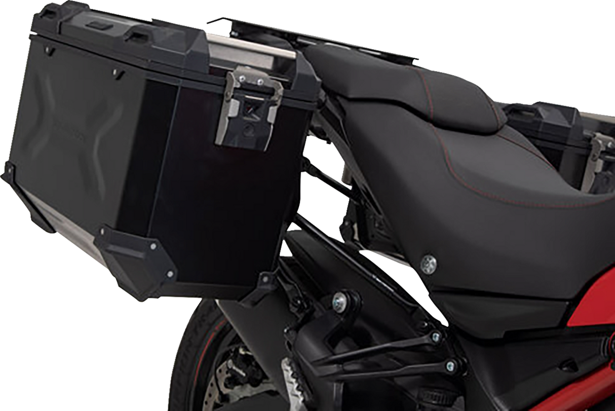 TRAX ADV Aluminum Case System - Black - Ducati Multistrada 950/1200/1260/V2 \'15-\'24 2015 - 2024