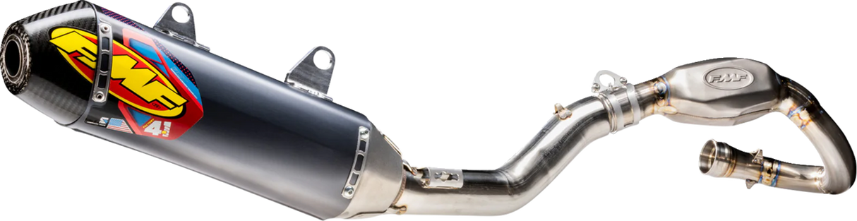 Factory 4.1 RCT Exhaust System with Carbon Cap - MegaBomb Header - Stainless Steel - KX 250 2025 - 2025