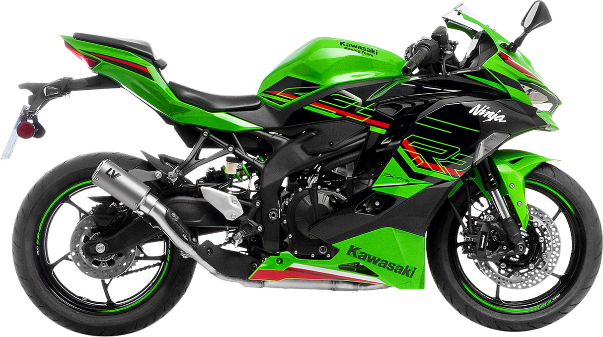 LV Corsa S Slip-On Muffler - Titanium - Kawasaki ZX-4R/RR 2024 - 2025