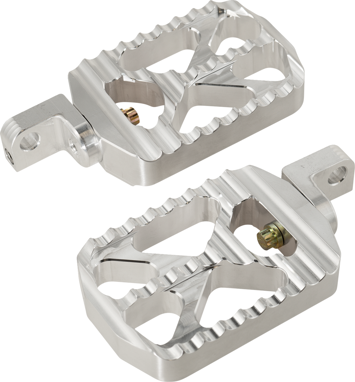 Bear Claw Footpegs - Silver - Harley-Davidson 2007 - 2019