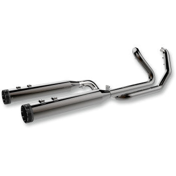 KHROME WERKS 1800-2177 2-into-2 Dominator Exhaust System with 4-1/2" Mufflers - Eclipse® - FL