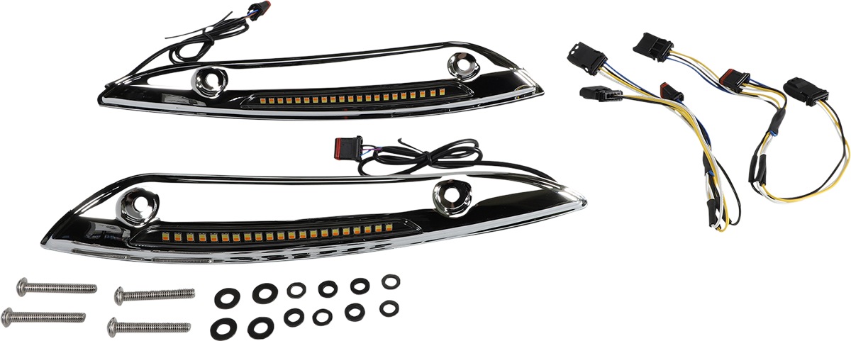 Windshield Trim - Sequential Turn Signal - Chrome 2015 - 2022