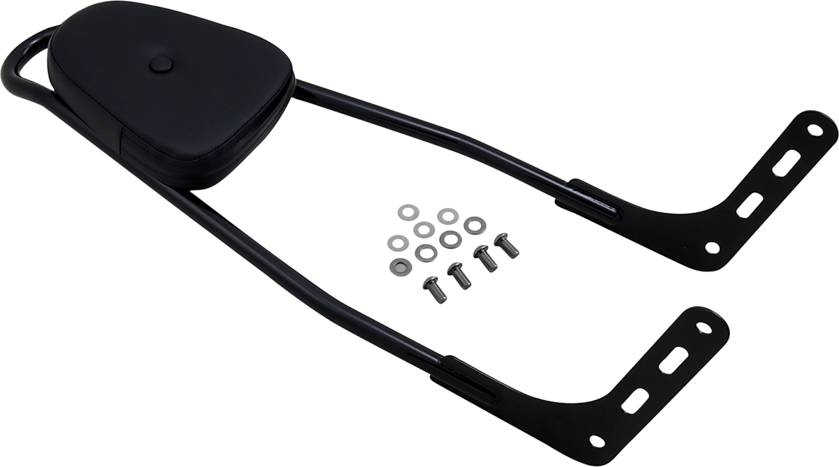 One-Piece Sissy Bar - Black - With Pad 2018 - 2023