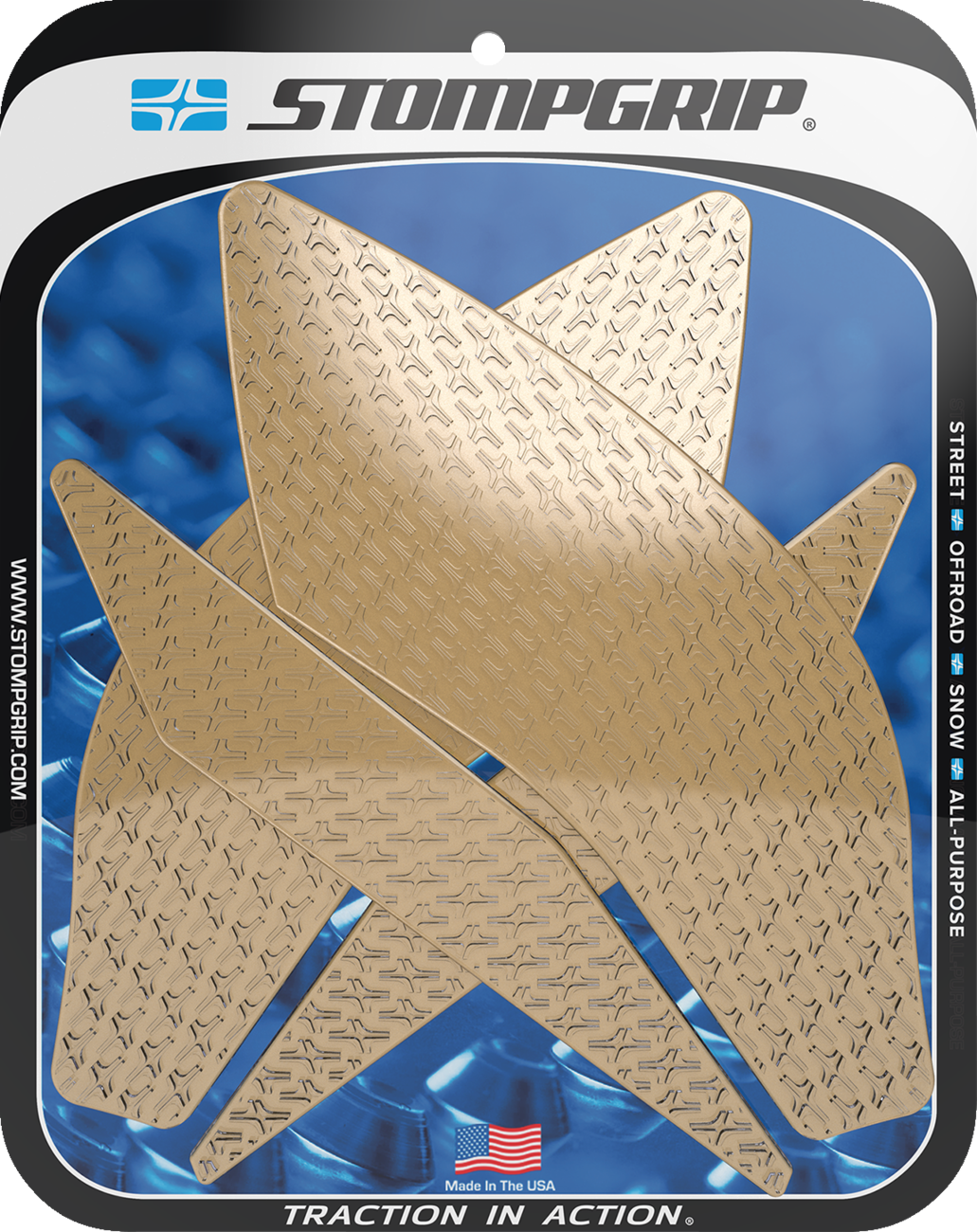 Traction Pad Tank Grips - Icon - Clear - YZF-R1 2015 - 2025