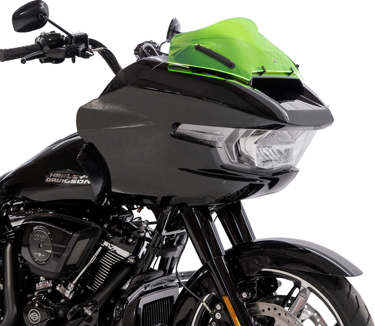 Kolor Flare™ Sport Windshield - 8\" - Green Ice 2023 - 2025