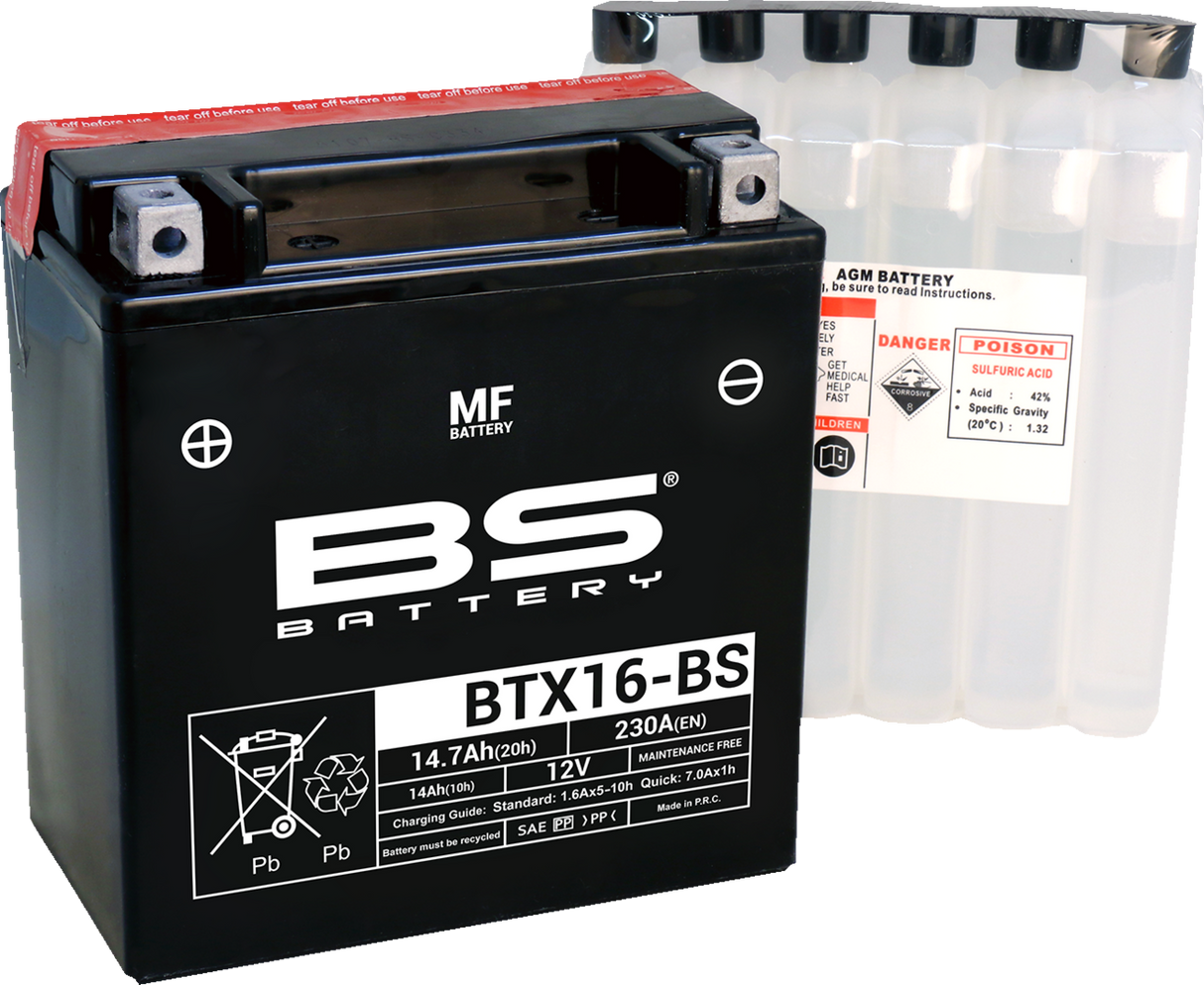 Battery - BTX16-BS (YTX) 1992 - 2020