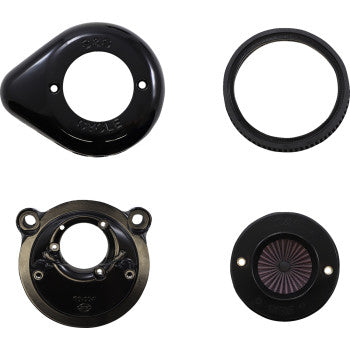 S&S CYCLE 1010-2969 Air Stinger Stealth Air Cleaner Kit Air Stinger Stealth Air Cleaner Kit - Black