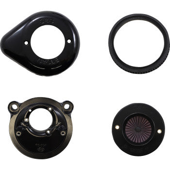 S&S CYCLE  1010-2969 Air Stinger Stealth Air Cleaner Kit Air Stinger Stealth Air Cleaner Kit - Black