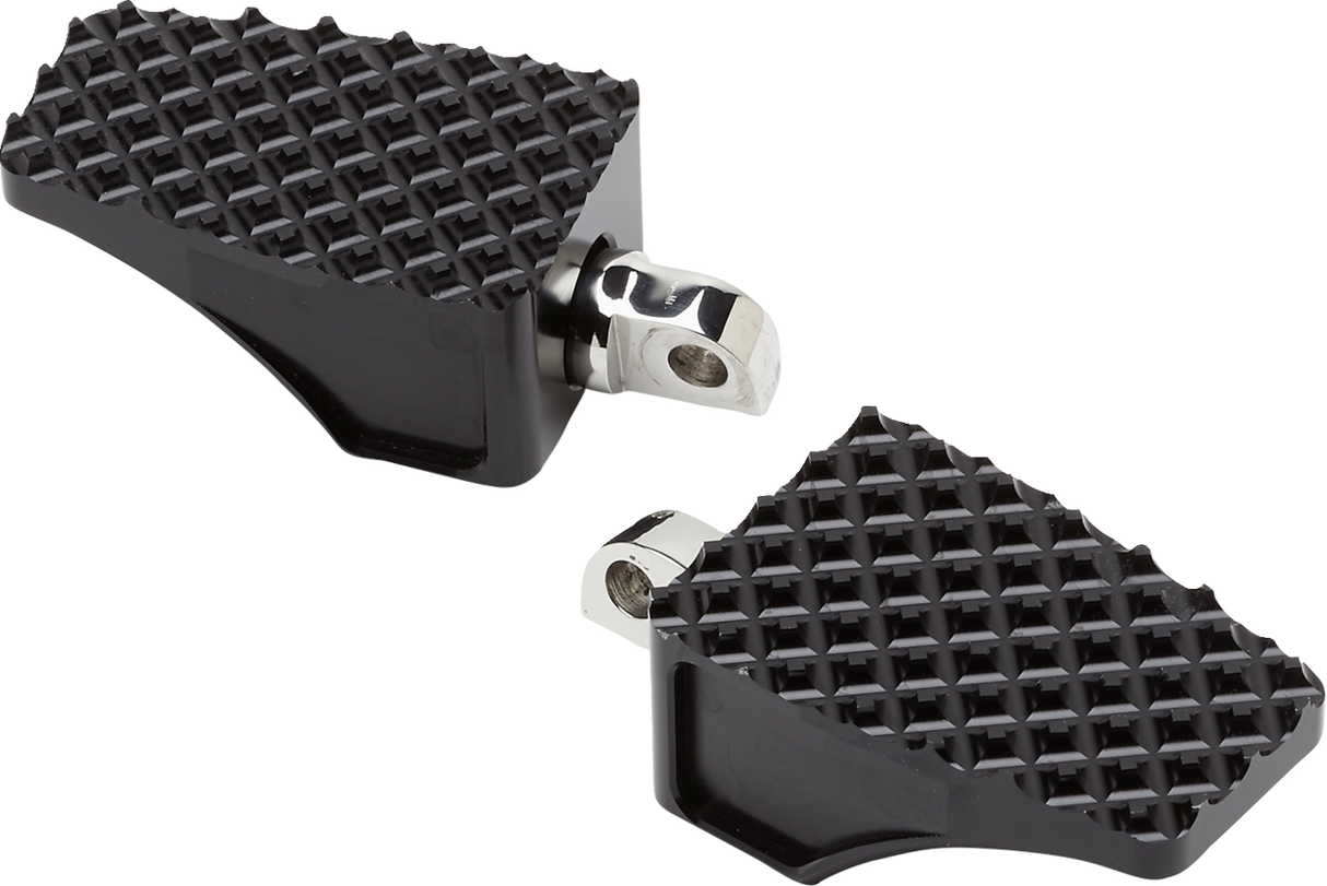 County Line Billet Footpegs - Front - Black 2018 - 2022