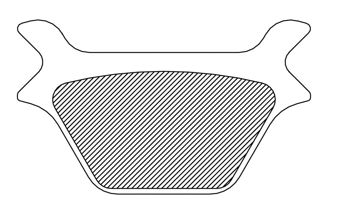 Organic Brake Pads - Harley-Davidson 1987 - 1999