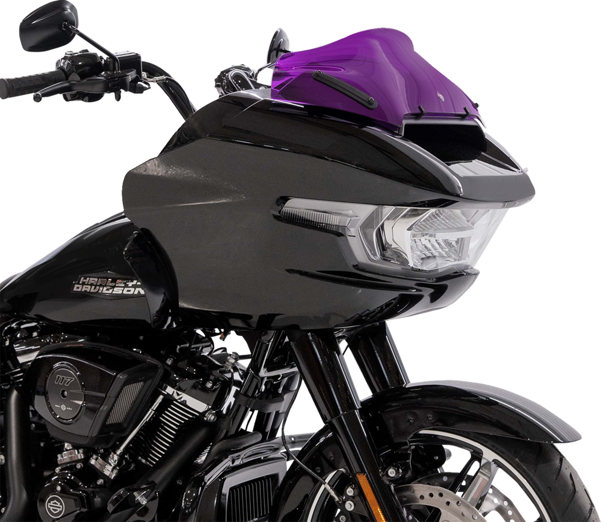 Kolor Flare™ Sport Windshield - 8\" - Purple - FLTRX 2023 - 2025