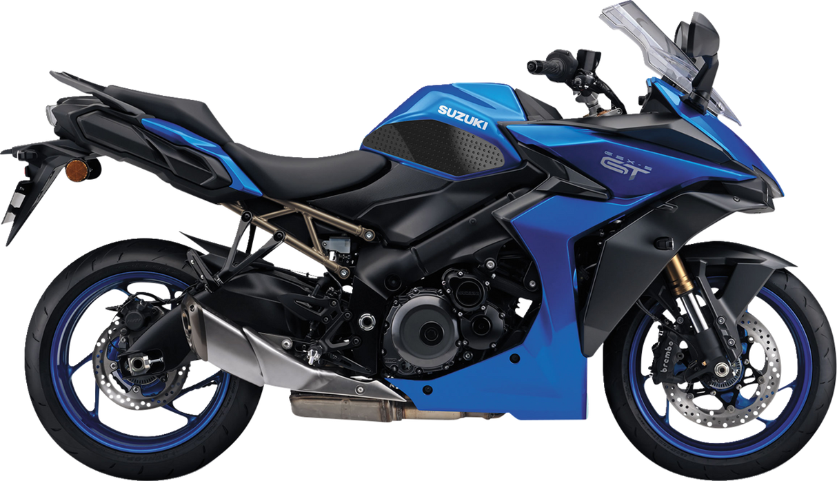 Traction Pad Tank Grips - Volcano - Black - GSX-S 1000/GT 2022 - 2024