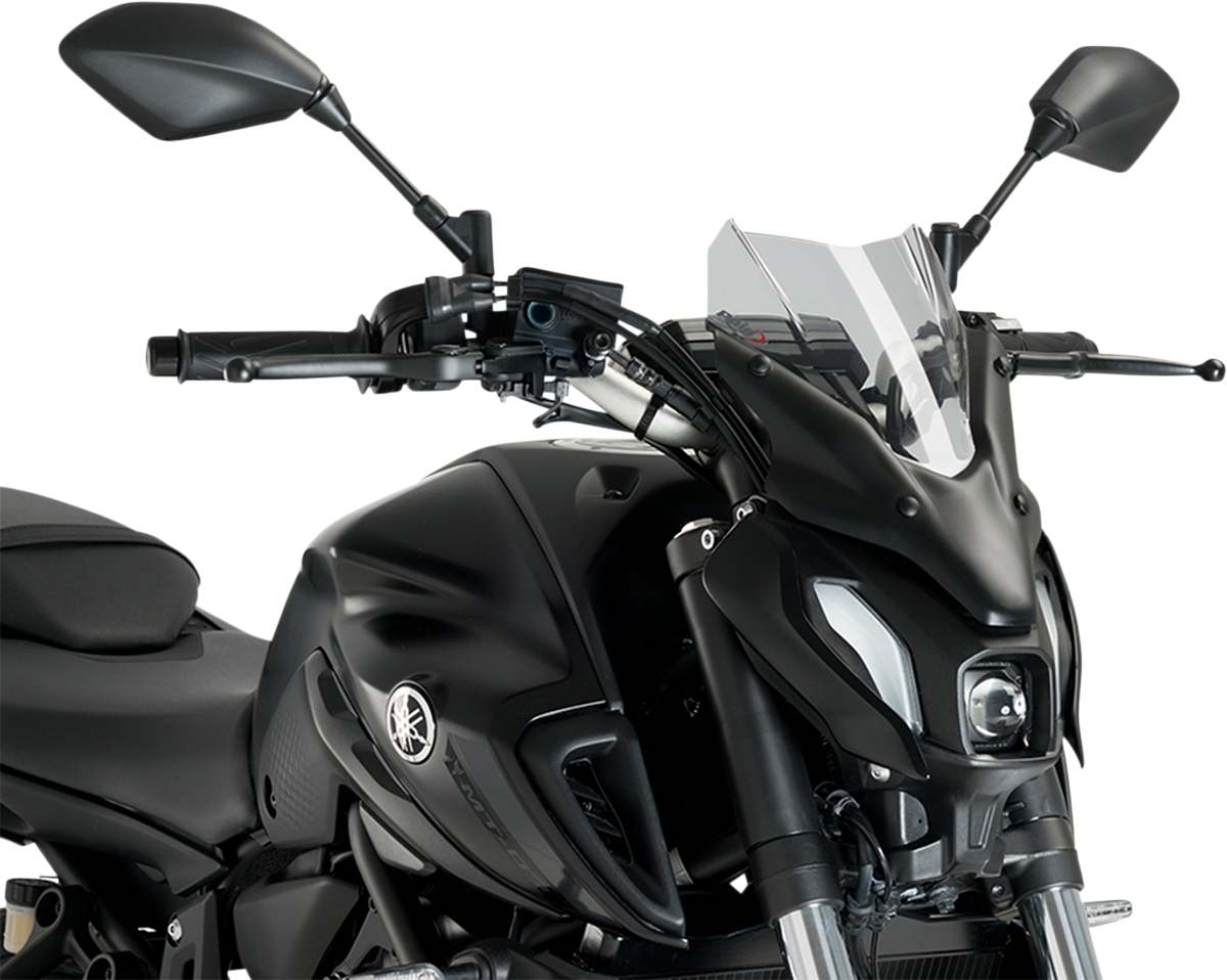 New Generation Windscreen - 12-1/2\" - Smoke - MT-07 2021 - 2024