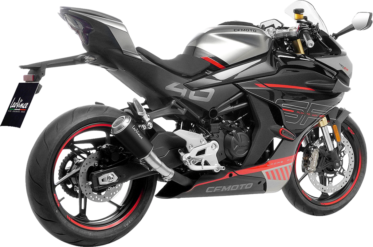 LV-10 Slip-On Muffler - Black - Stainless Steel 2023 - 2023