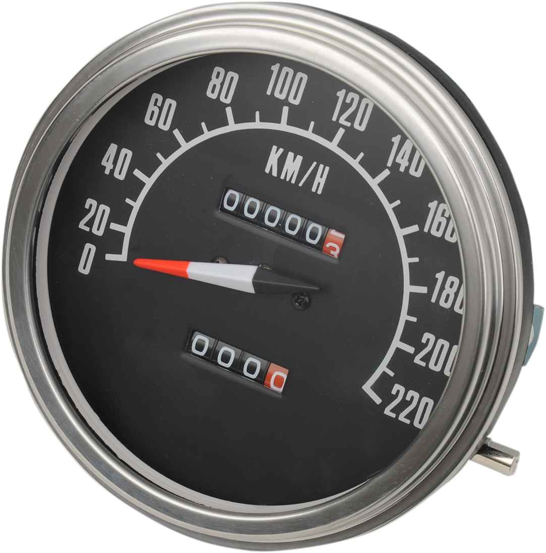 5\" KPH FL-Style 2:1 Speedometer - \'68-\'84 Black Face 1947 - 1984