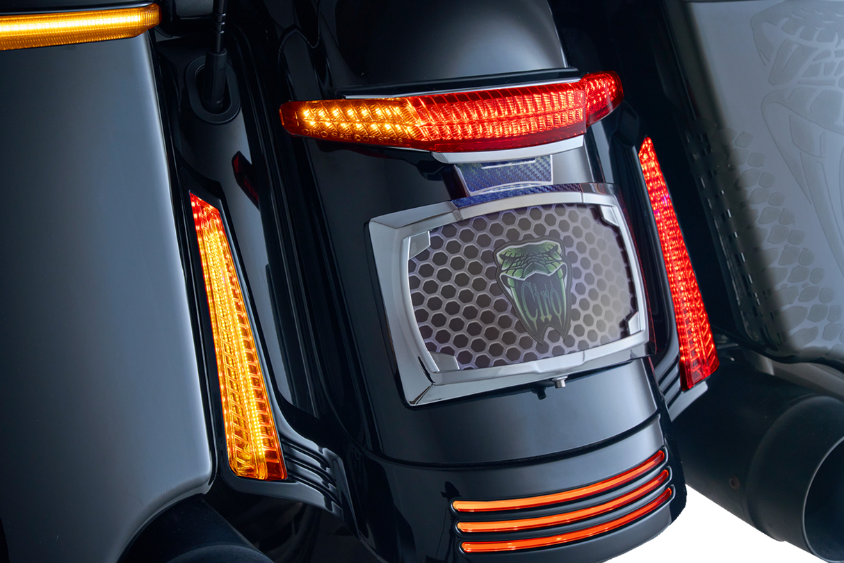 Taillight/License Plate Holder - Light Smoke Lens - Chrome 2014 - 2022