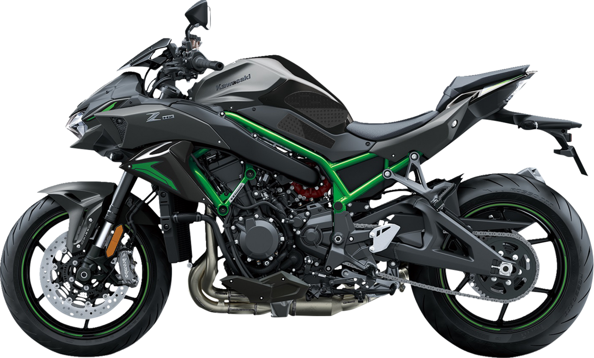 Traction Pad Tank Grips - Volcano - Black - Z H2 2021 - 2023