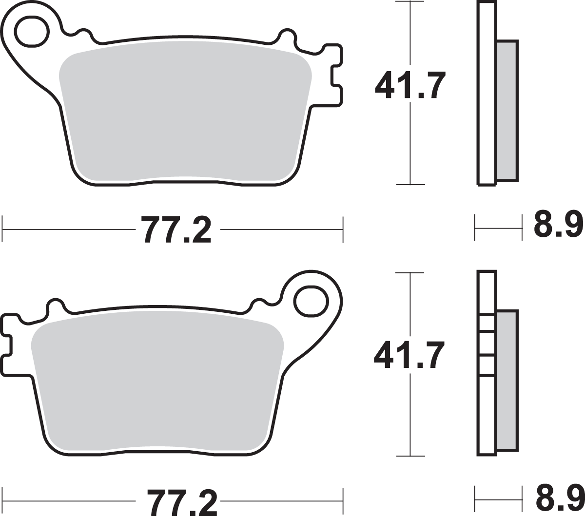 LS Brake Pads - 834LS 2016 - 2023